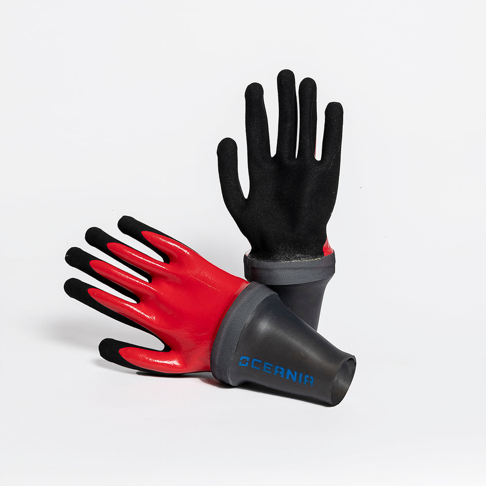 Oceania Gloves Red Fish Guanti Stagni
